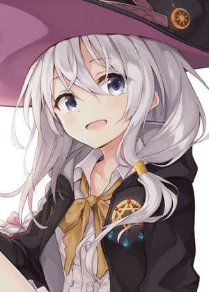 This is the Avatar Image for the Elaina (Majo no Tabitabi) AI Voice and Text to Speech Generator